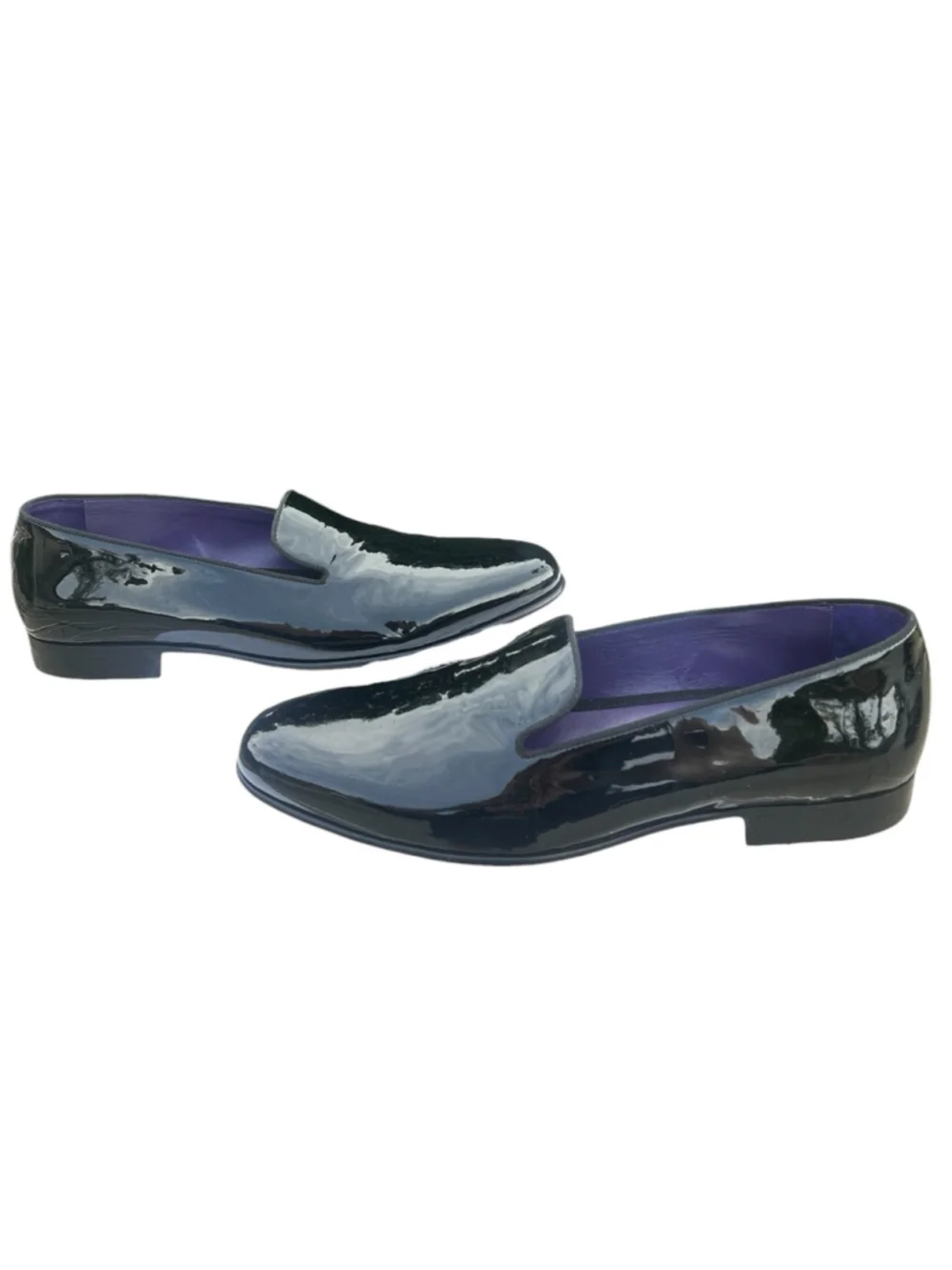 Ralph Lauren Purple Label Alonzo Patent Leather Slipper Loafer Men’s US 9 Italy